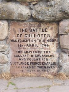 Marker for the Battle of Culloden