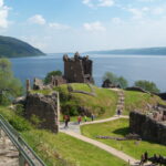 View of Loch Ness from Urquhart Castle ruins