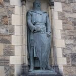 Sir William Wallace a leader of the First Scottish War of Independence. He was declared the Guardian of Scotland after his victory at Stirling Bridge over the English. When he was tried for treason he said in his own defense, "I could not be a traitor to Edward, for I was never his subject."